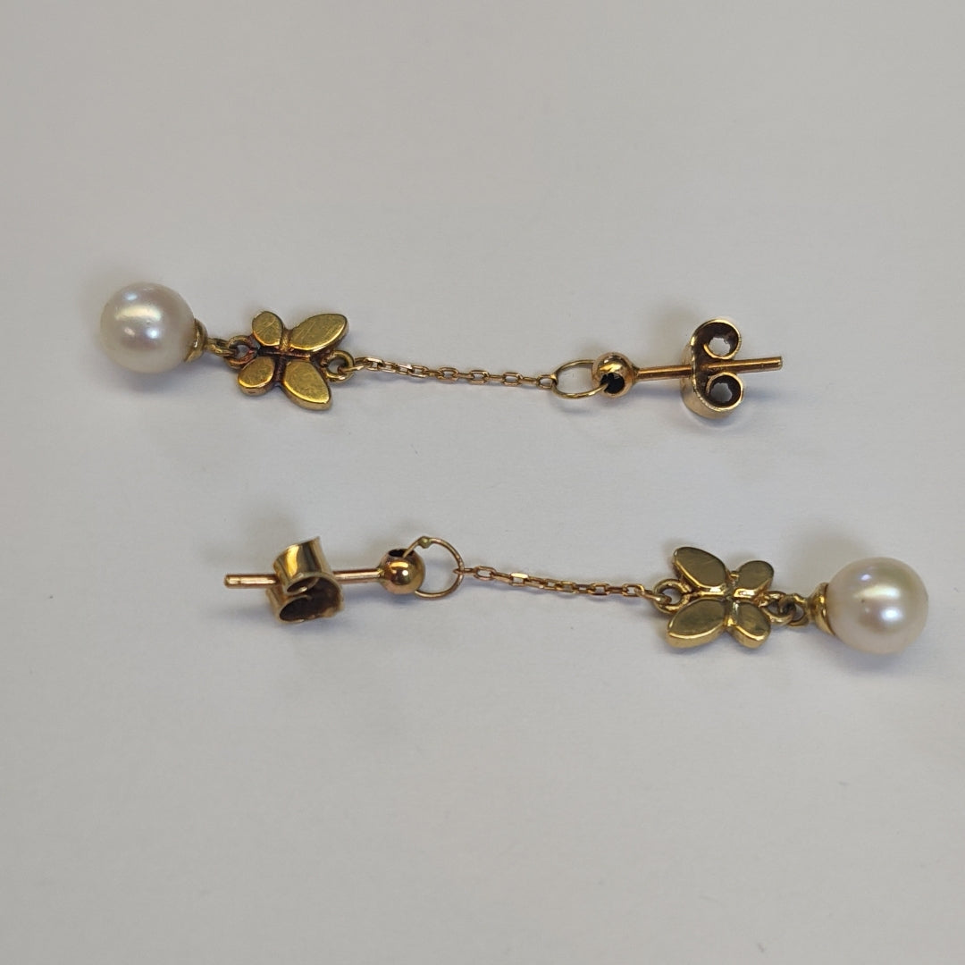 ARETES PAR ORO 14 K 2,40 GRMS (SEMINUEVO)