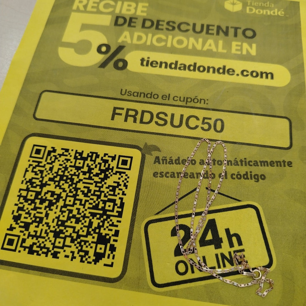 CADENA ORO, ORO COMBINADO 10 K 2 GRMS (SEMINUEVO)