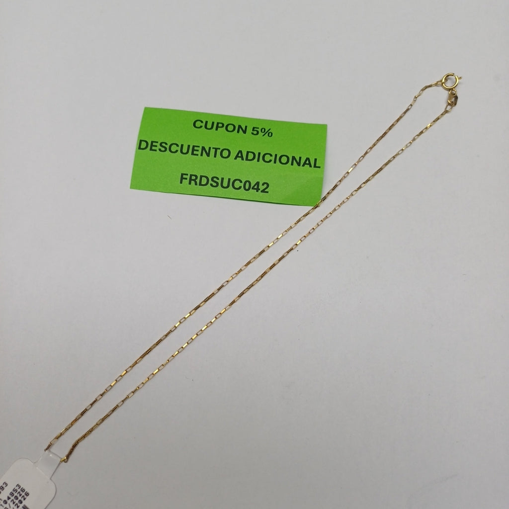 CADENA ORO 14 K 1,10 GRMS (SEMINUEVO)