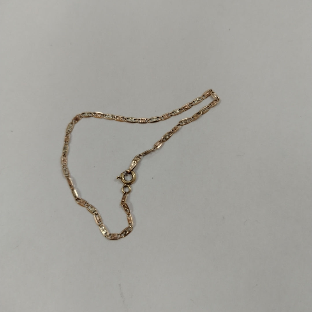 PULSERA ORO, ORO COMBINADO 10 K 1.1 GRMS (SEMINUEVO)