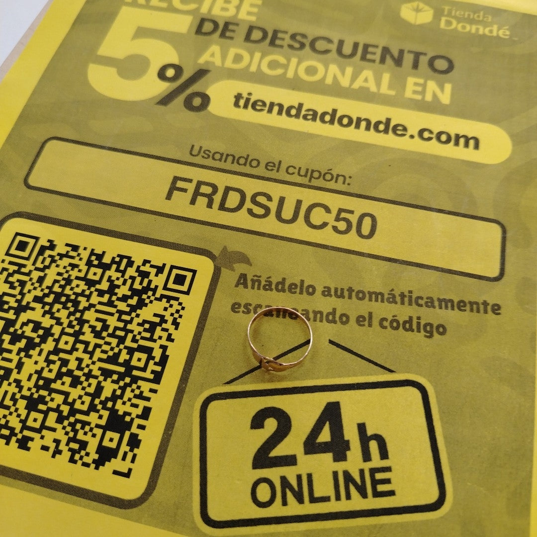 ANILLITO ORO 8 K 0.9 GRMS (SEMINUEVO)