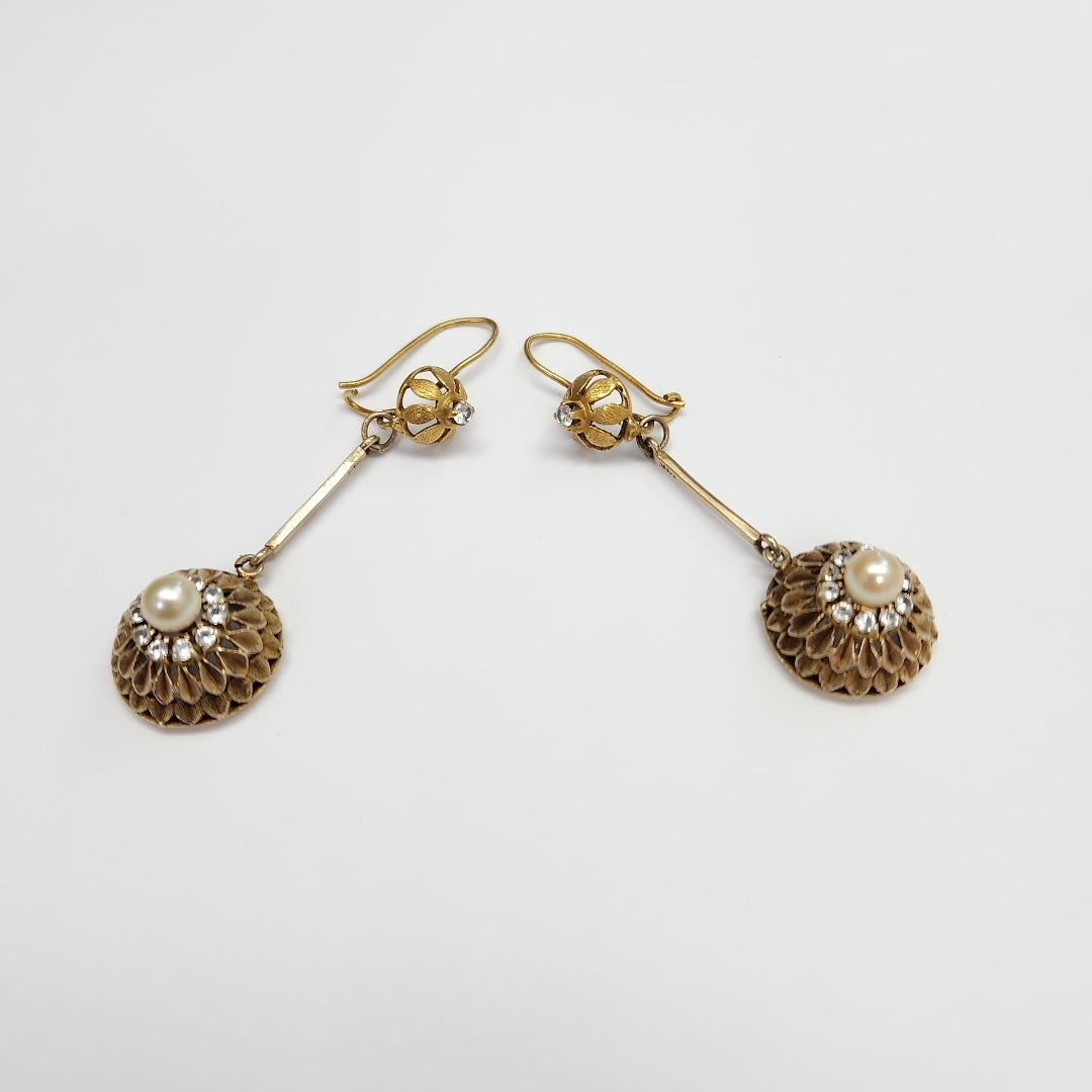 ARETES PAR ORO 14 K 9,50 GRMS (SEMINUEVO)