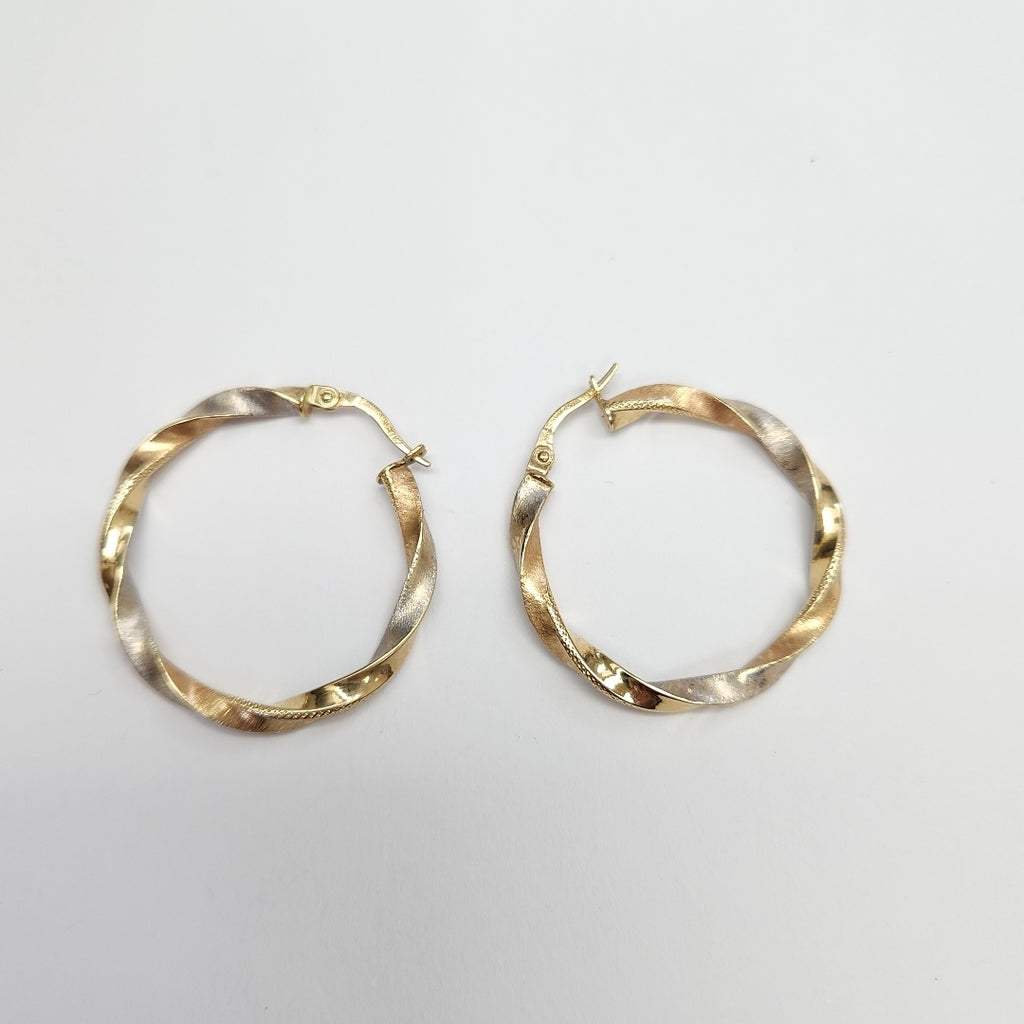ARRACADAS PAR ORO COMBINADO 14 K 2,50 GRMS (SEMINUEVO)