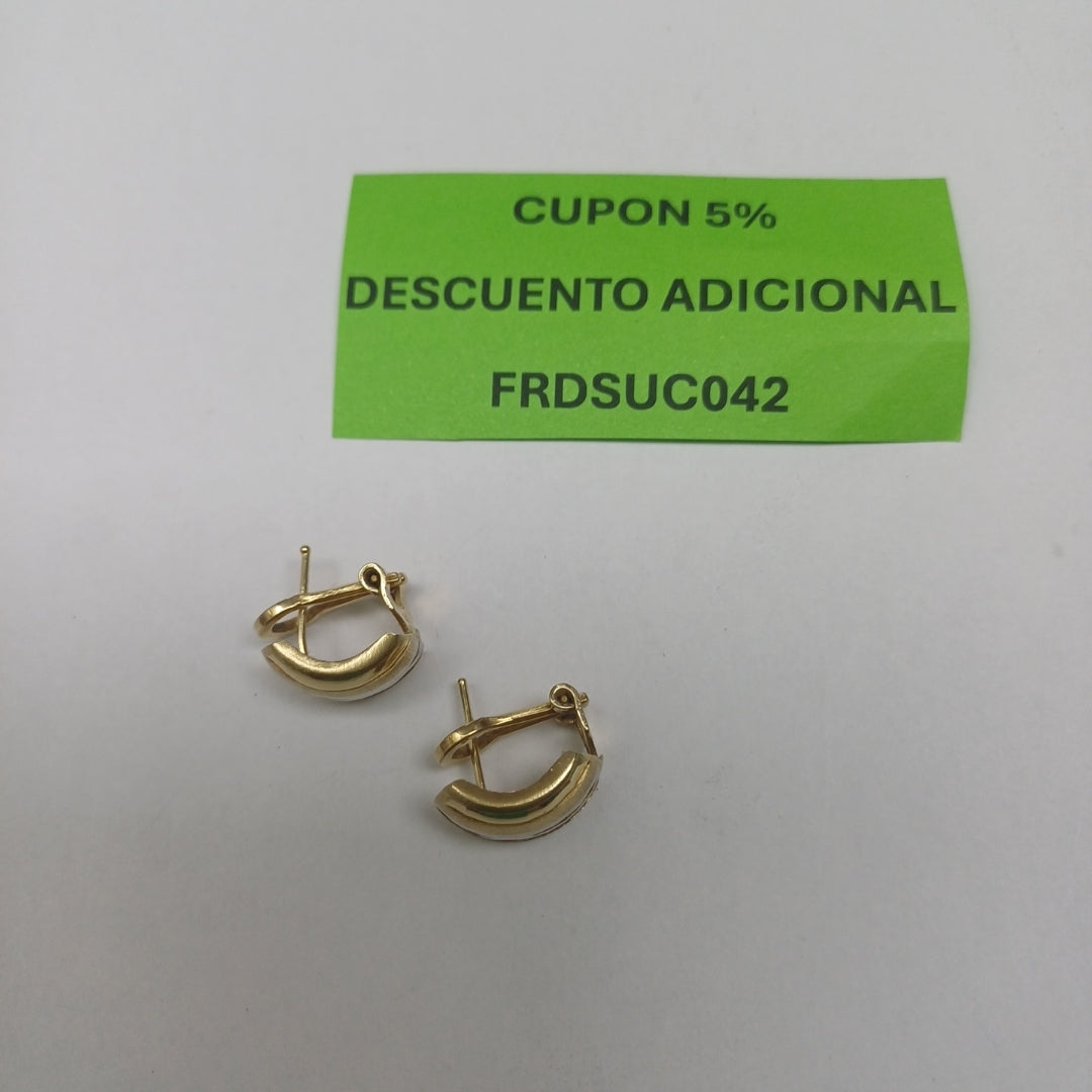 ARETES PAR ORO 14 K 3,50 GRMS (SEMINUEVO)