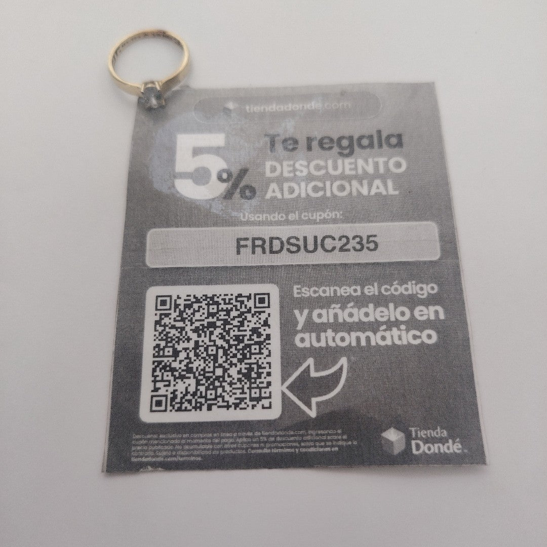 ANILLITO ORO 14 K 1.6 GRMS (SEMINUEVO)