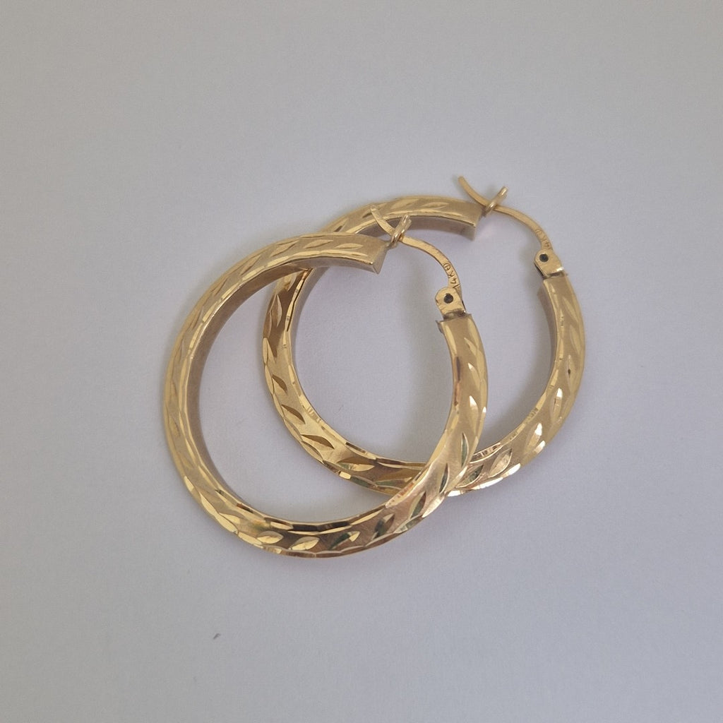 ARRACADAS PAR ORO 14 K 3,70 GRMS (SEMINUEVO)