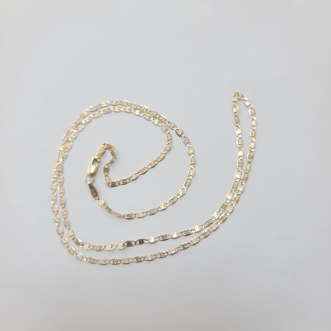 CADENA ORO, ORO COMBINADO 10 K 2.7 GRMS (SEMINUEVO)
