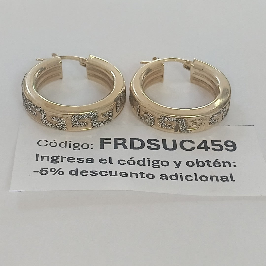 ARRACADAS PAR ORO 14 K 5.3 GRMS (SEMINUEVO)