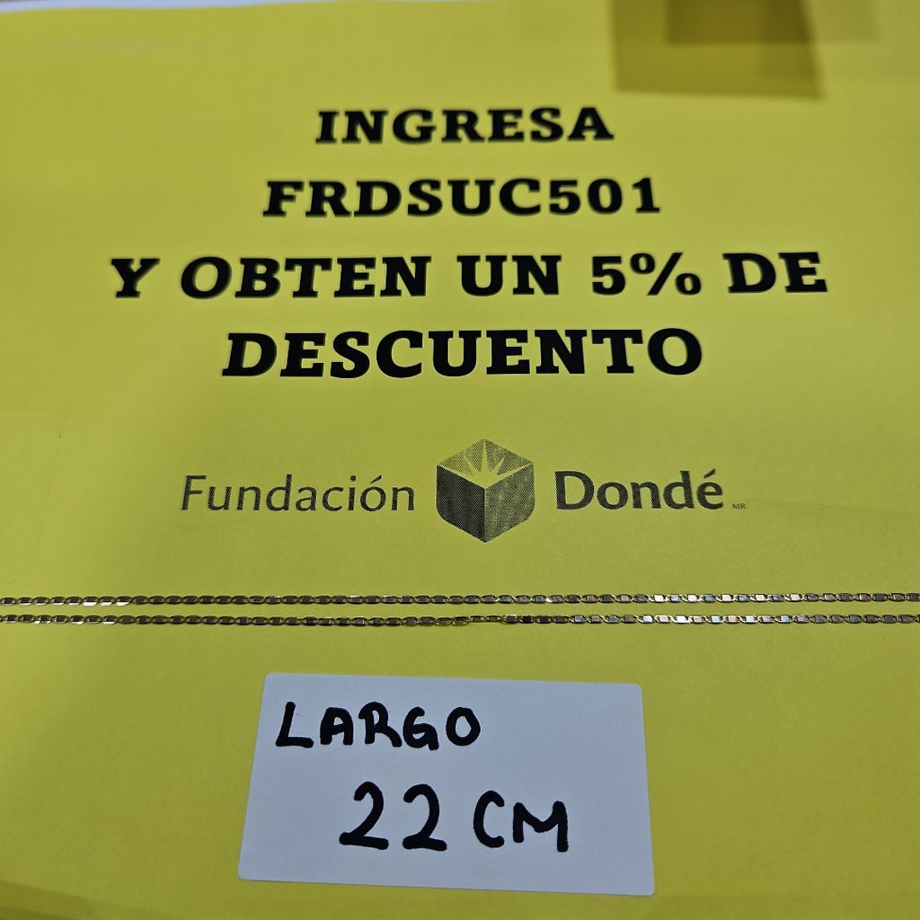 CADENA ORO 14 K 1.4 GRMS (SEMINUEVO)