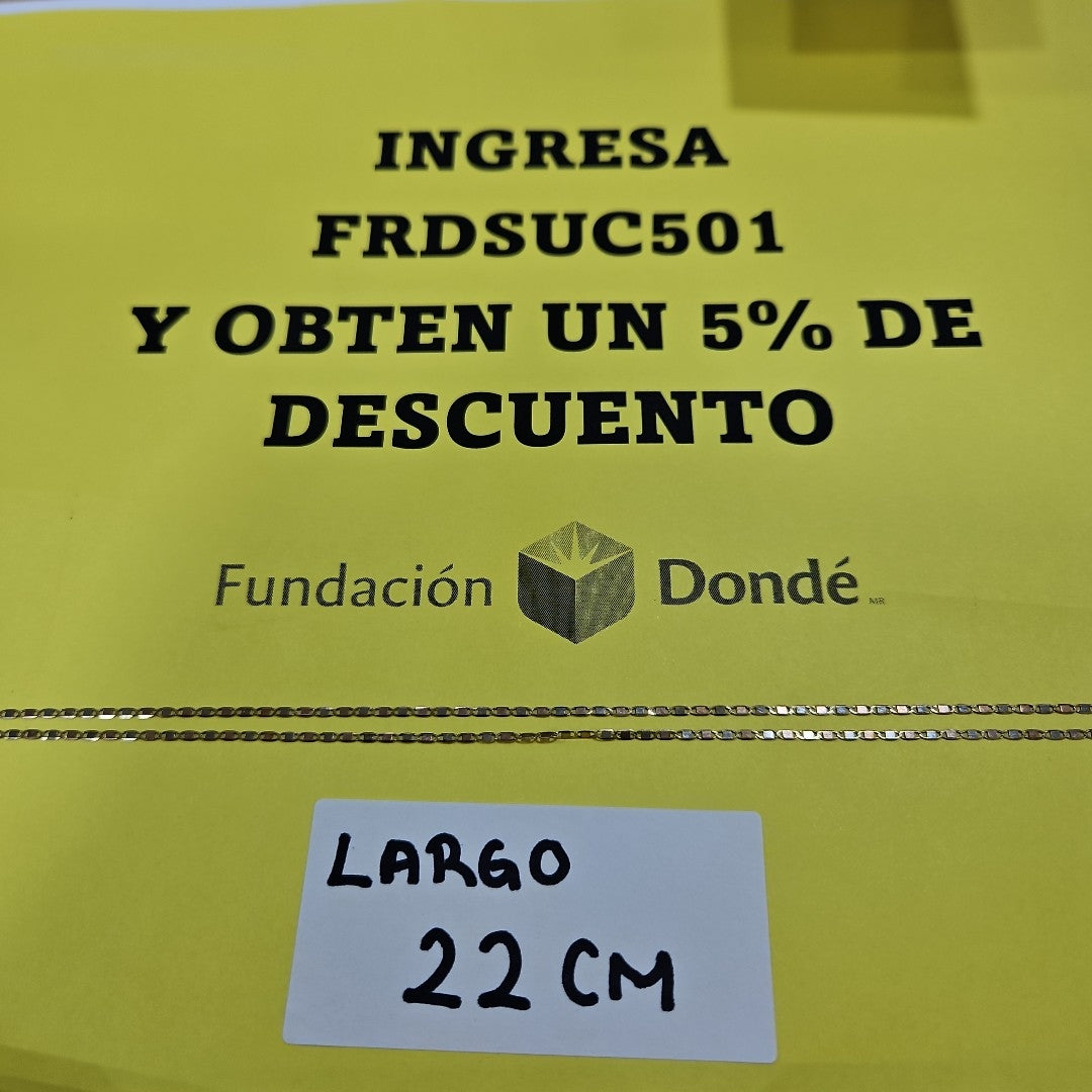 CADENA ORO 14 K 1.4 GRMS (SEMINUEVO)