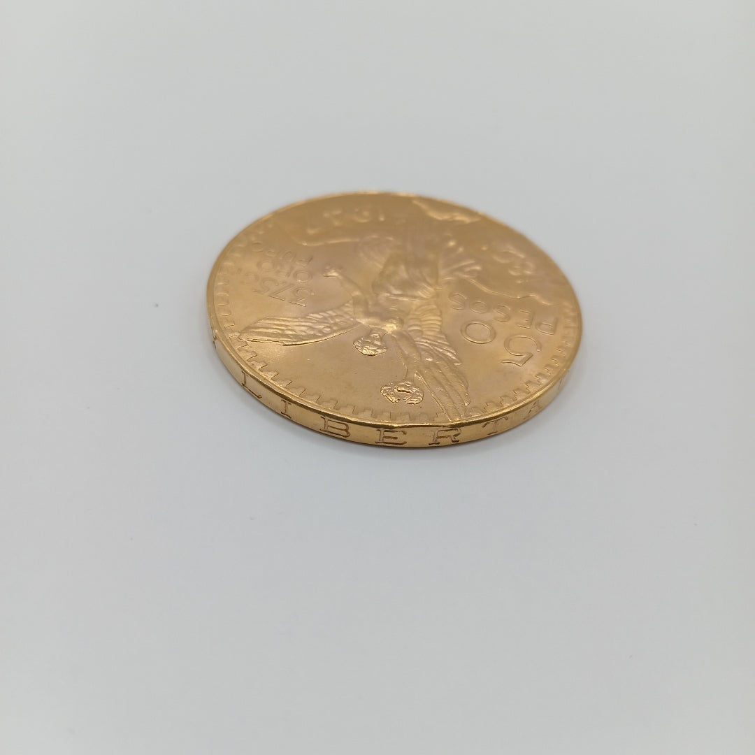 K1 41.6 GRMS 21 K IDENTIFICACIÓN MONEDA NOMINATIVA MONEDAS PESOS 50 PES (SEMINUEVO)