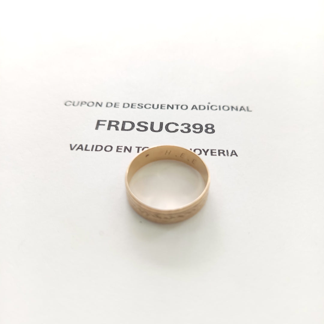 ARGOLLA ORO 8 K 2.9 GRMS (SEMINUEVO)