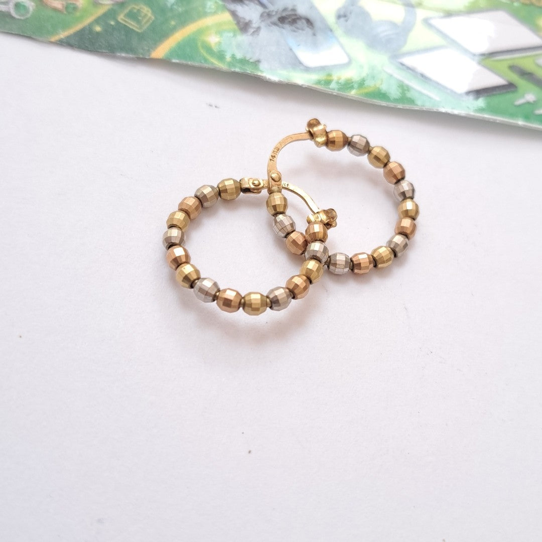 ARRACADAS PAR ORO 14 K 3,10 GRMS (SEMINUEVO)