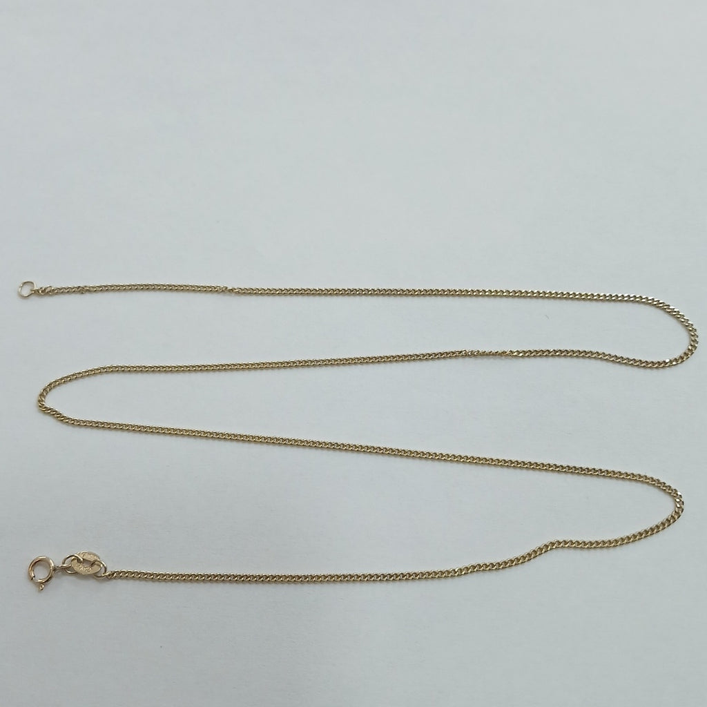 CADENAS TEJIDO BARBADA ORO 10K 50 CM 2.7 GR (NUEVO)
