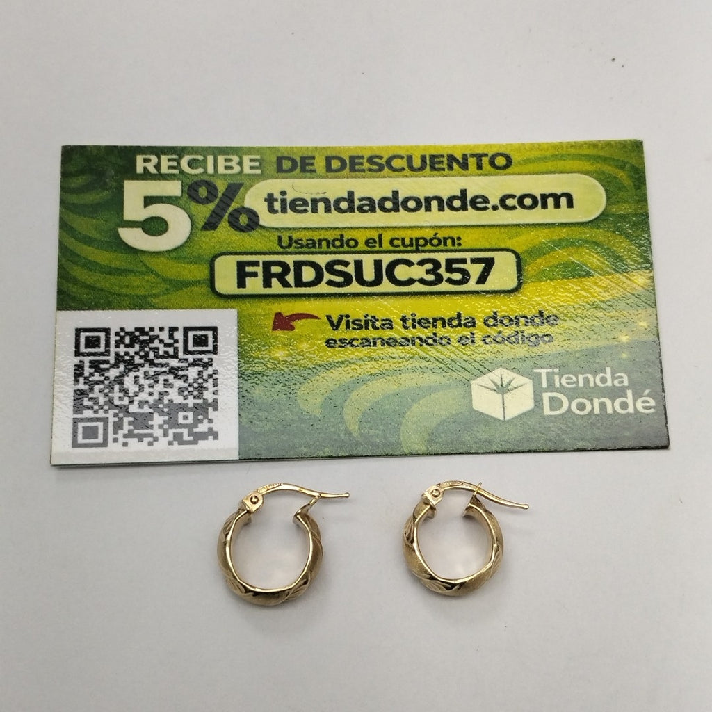 ARRACADAS PAR ORO 14 K 1,80 GRMS (SEMINUEVO)
