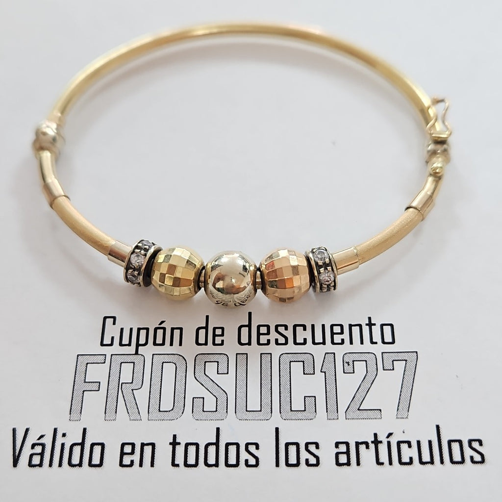 PULSERA RIGIDA ORO 14 K 9.3 GRMS (SEMINUEVO)