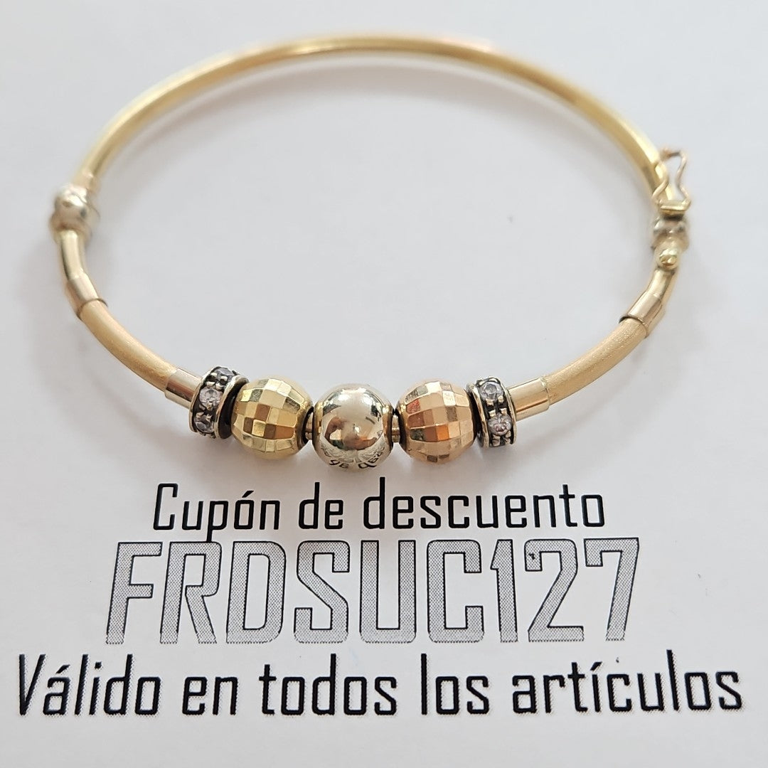 PULSERA RIGIDA ORO 14 K 9.3 GRMS (SEMINUEVO)