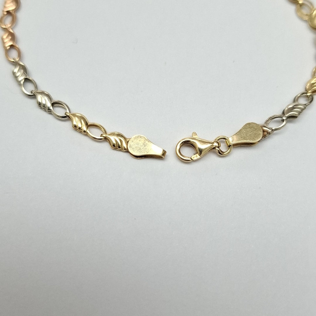 PULSERA ORO, ORO COMBINADO 10 K 2.4 GRMS (SEMINUEVO)