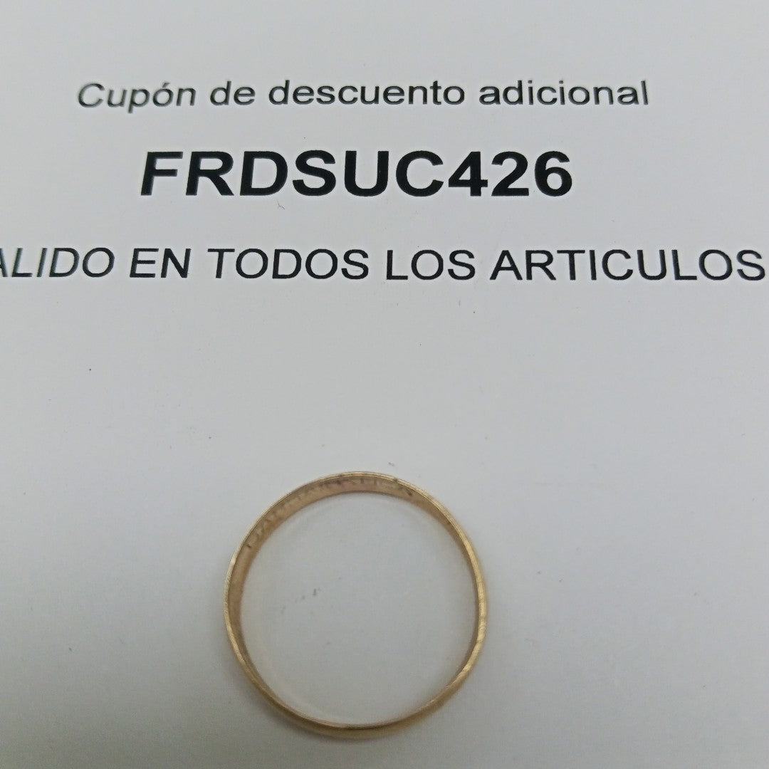 ARGOLLA ORO 10 K 1.2 GRMS (SEMINUEVO)