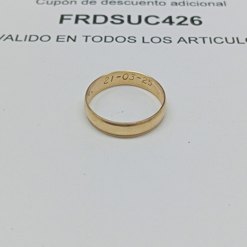 ARGOLLA ORO 10 K 1.1 GRMS (SEMINUEVO)