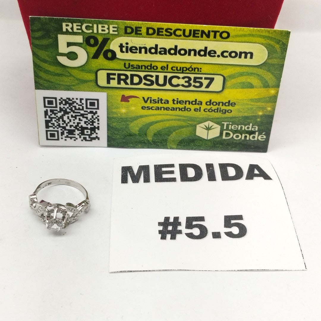 ANILLITO ORO,ORO BLANCO 10 K 2,20 GRMS (SEMINUEVO)
