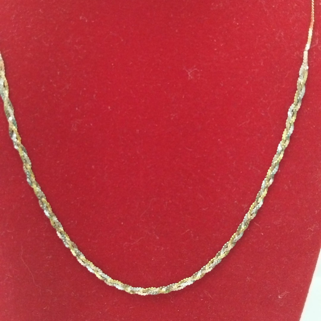 GARGANTILLA ORO,ORO COMBINADO 14 K 1,60 GRMS (SEMINUEVO)