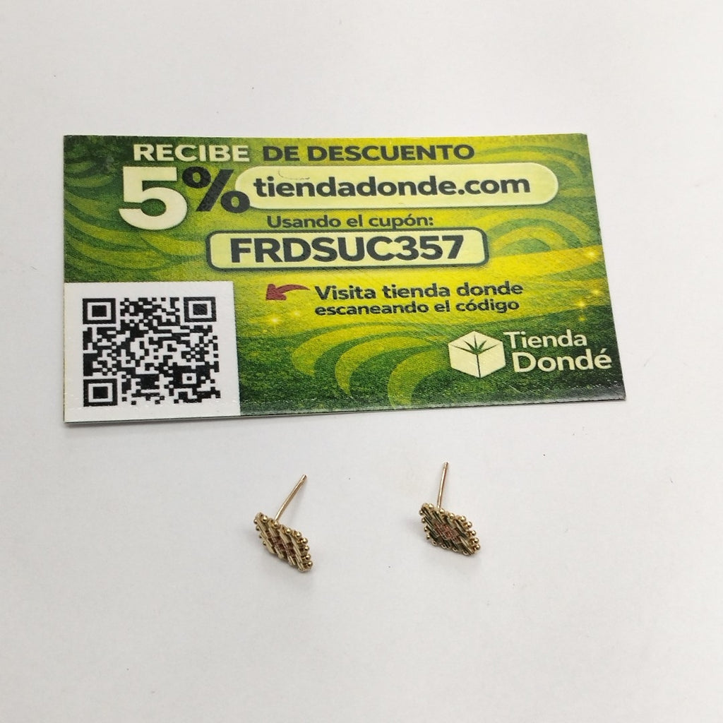 BROQUELES PAR ORO,ORO COMBINADO 10 K 1,40 GRMS (SEMINUEVO)