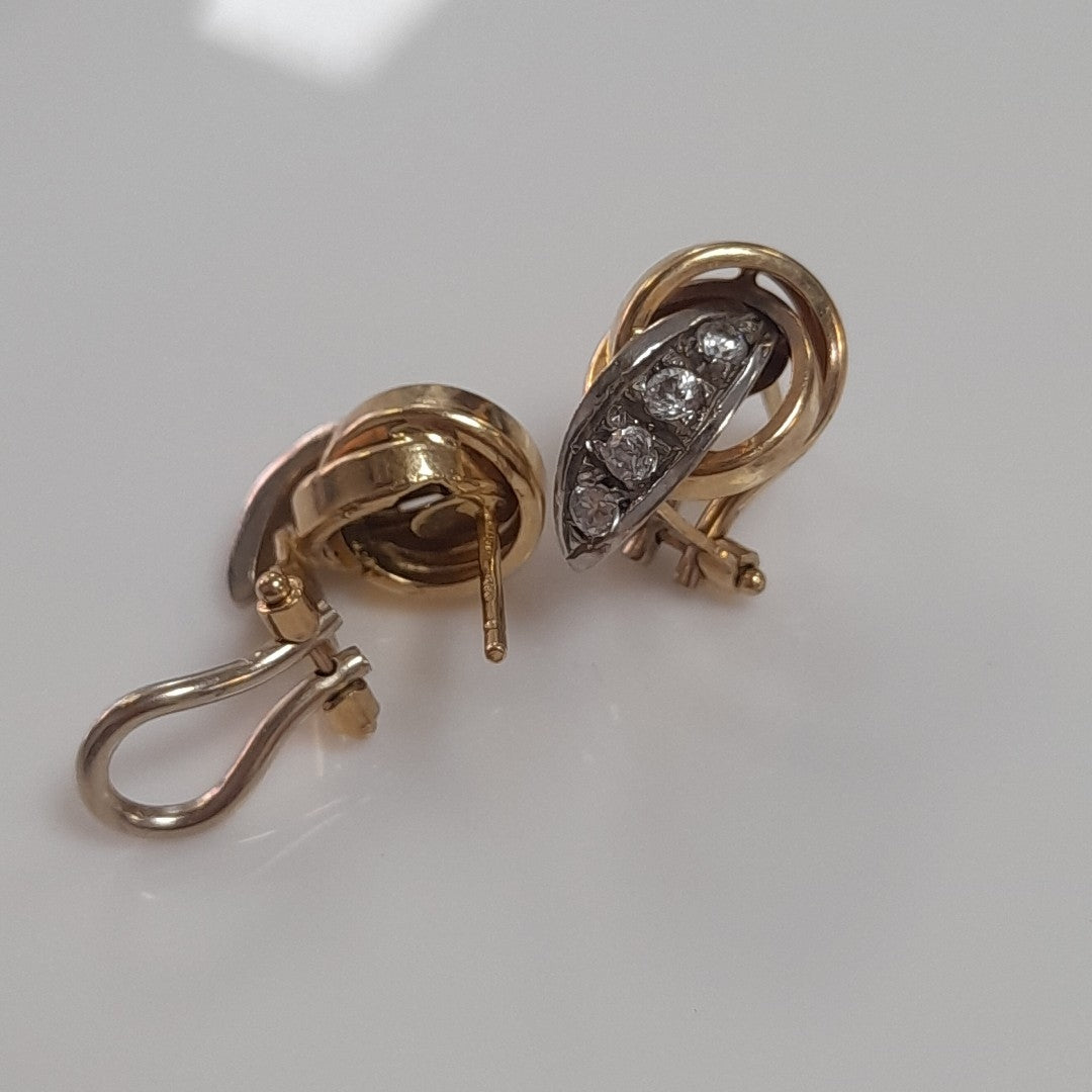 ARETES PAR ORO 14 K 4.6 GRMS (SEMINUEVO)