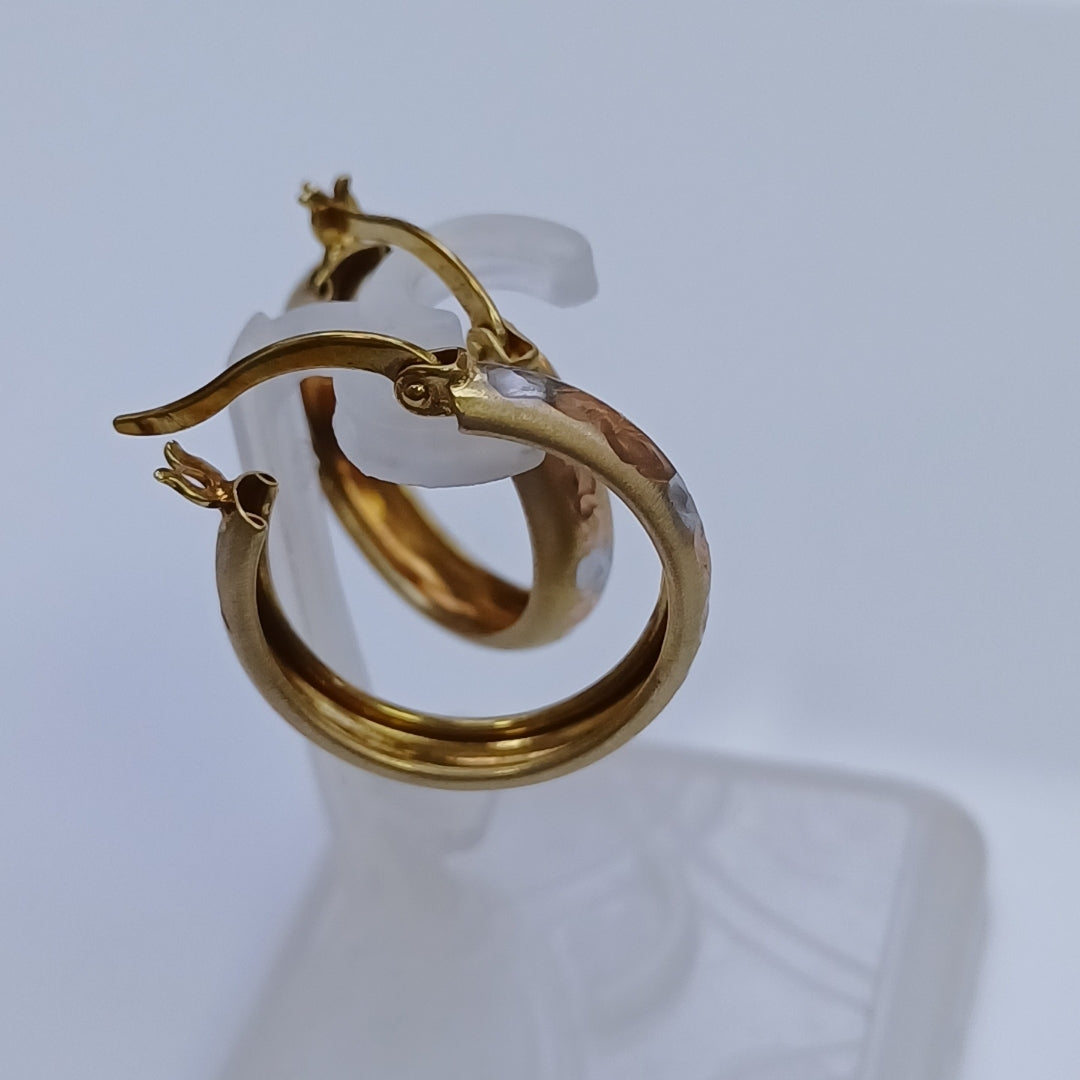 ARRACADAS PAR ORO 14 K 1,70 GRMS (SEMINUEVO)