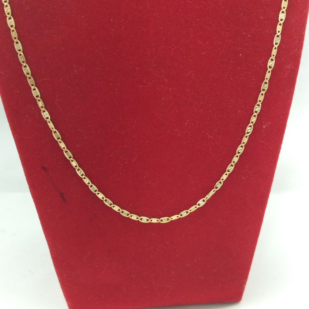 CADENA ORO, ORO COMBINADO 14 K 2.9 GRMS (SEMINUEVO)