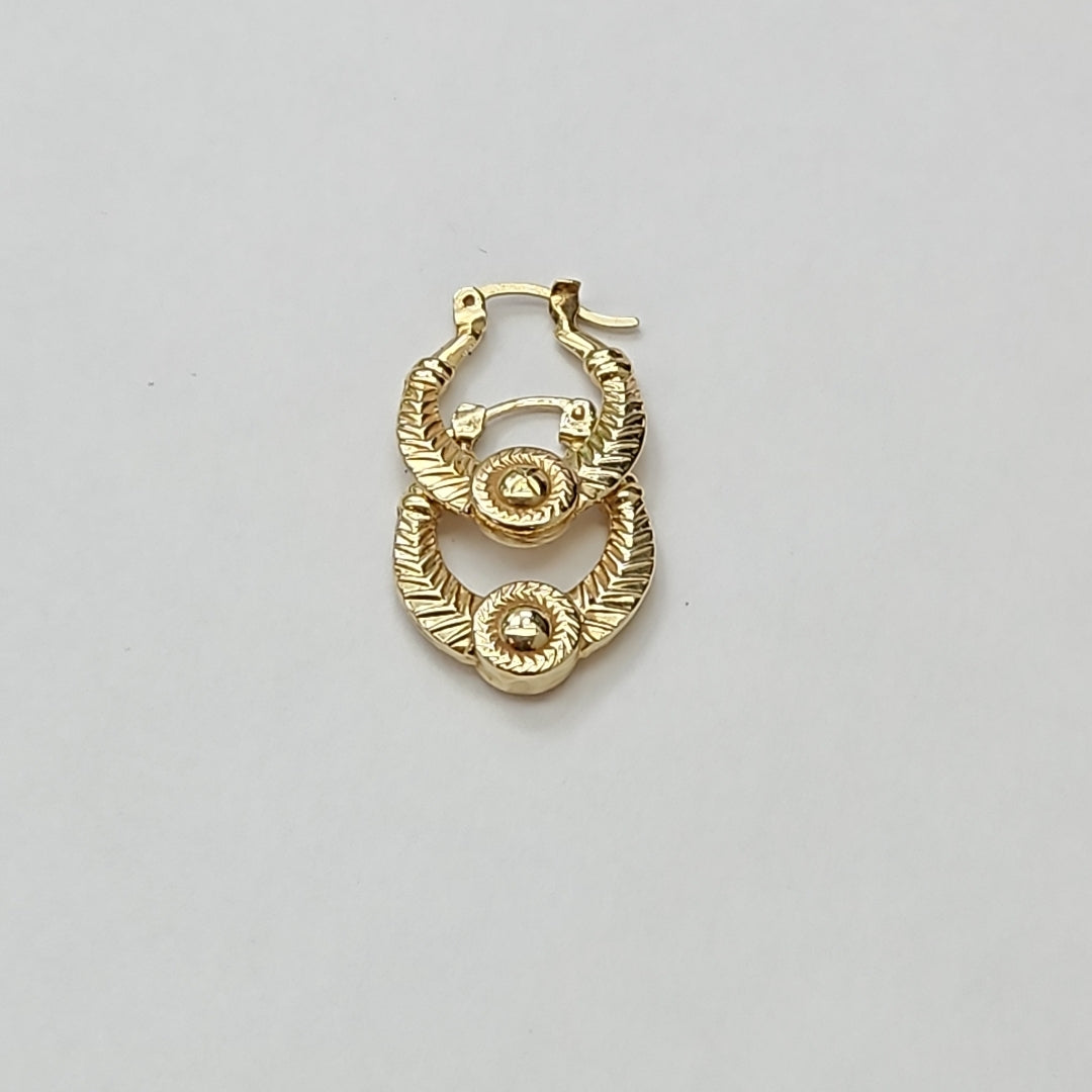 ARRACADAS PAR ORO 14 K 2,10 GRMS (SEMINUEVO)