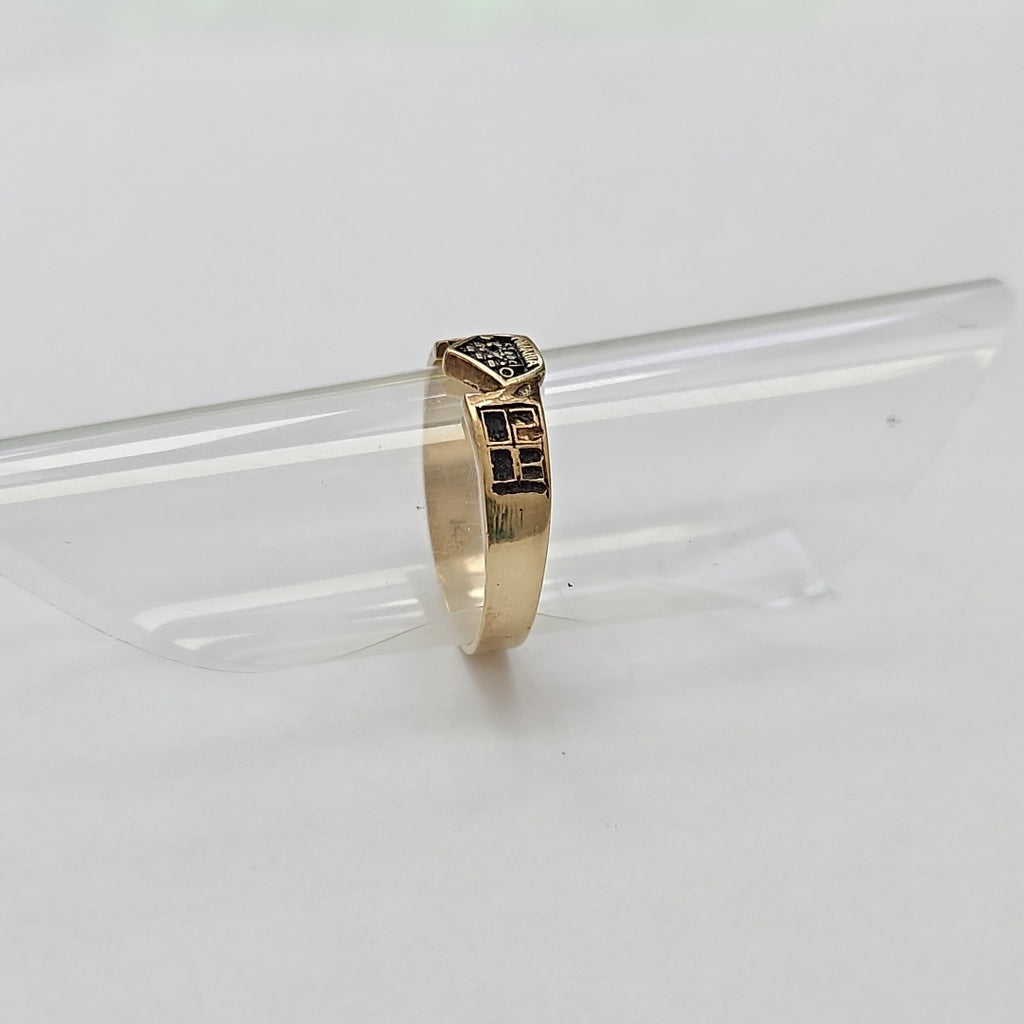 ANILLO DE GRADUACIÓN ORO 10 K 2,70 GRMS (SEMINUEVO)