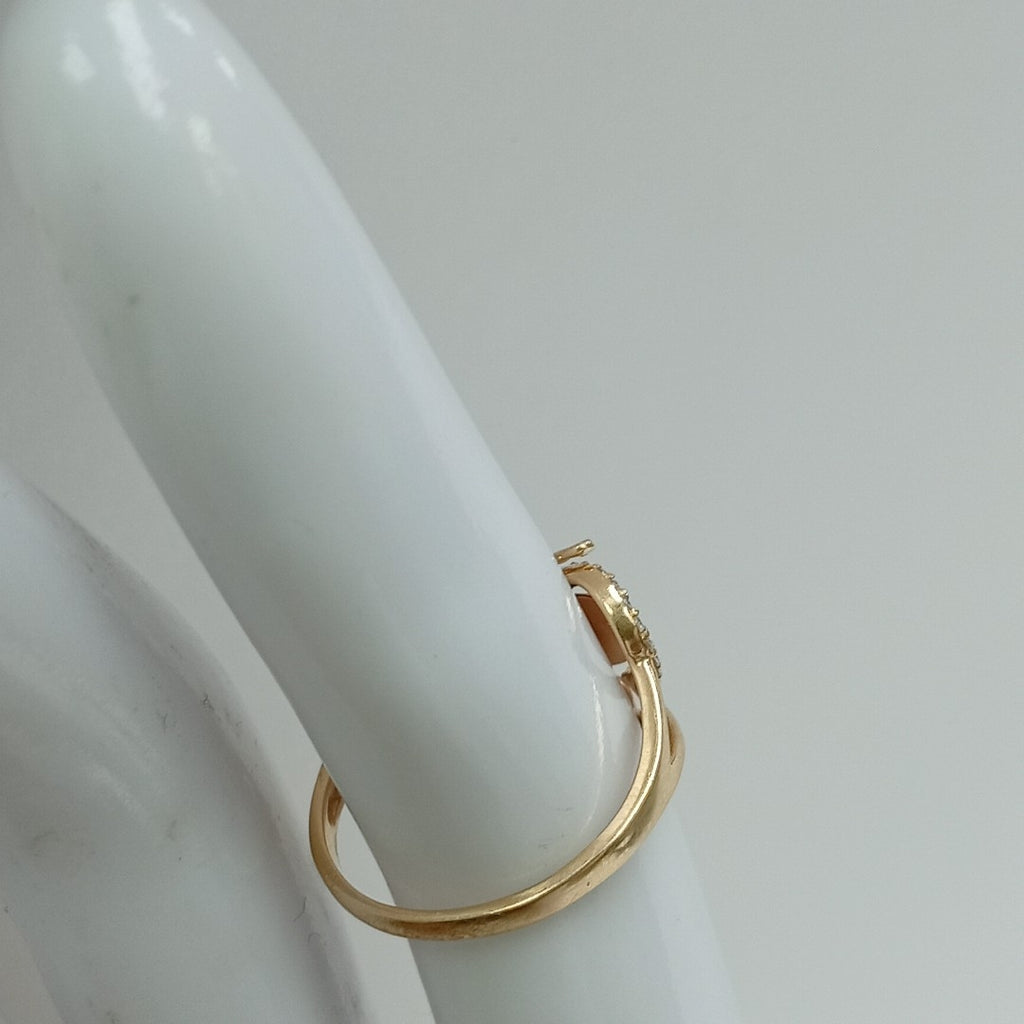 ANILLO ORO COMBINADO 10 K 2.1 GRMS (SEMINUEVO)