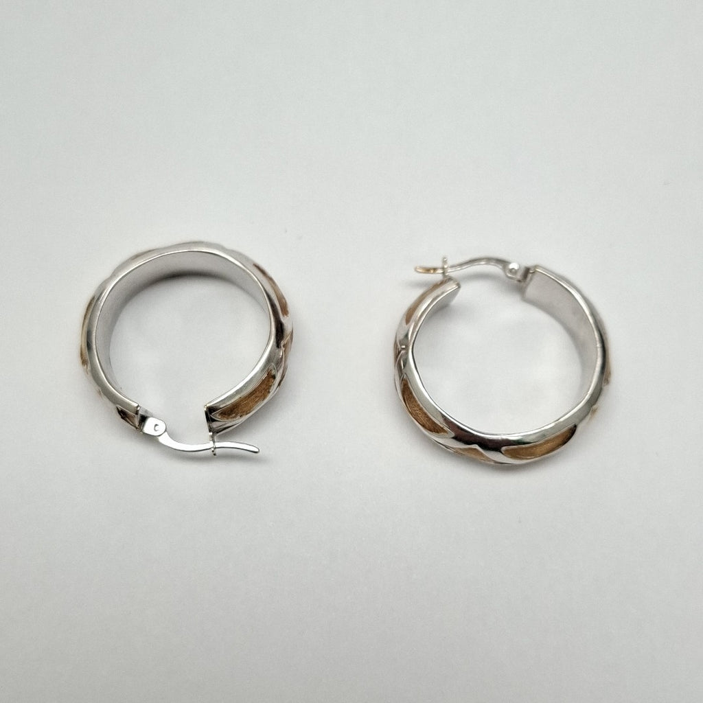 ARRACADAS PAR ORO,ORO BLANCO 14 K 3,80 GRMS (SEMINUEVO)