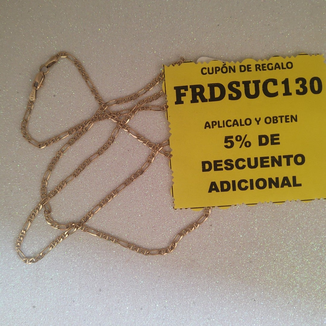 CADENA ORO 10 K 5,00 GRMS (SEMINUEVO)