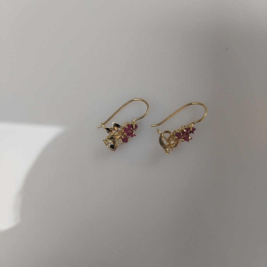 ARETES PAR ORO 14 K 2.5 GRMS (SEMINUEVO)