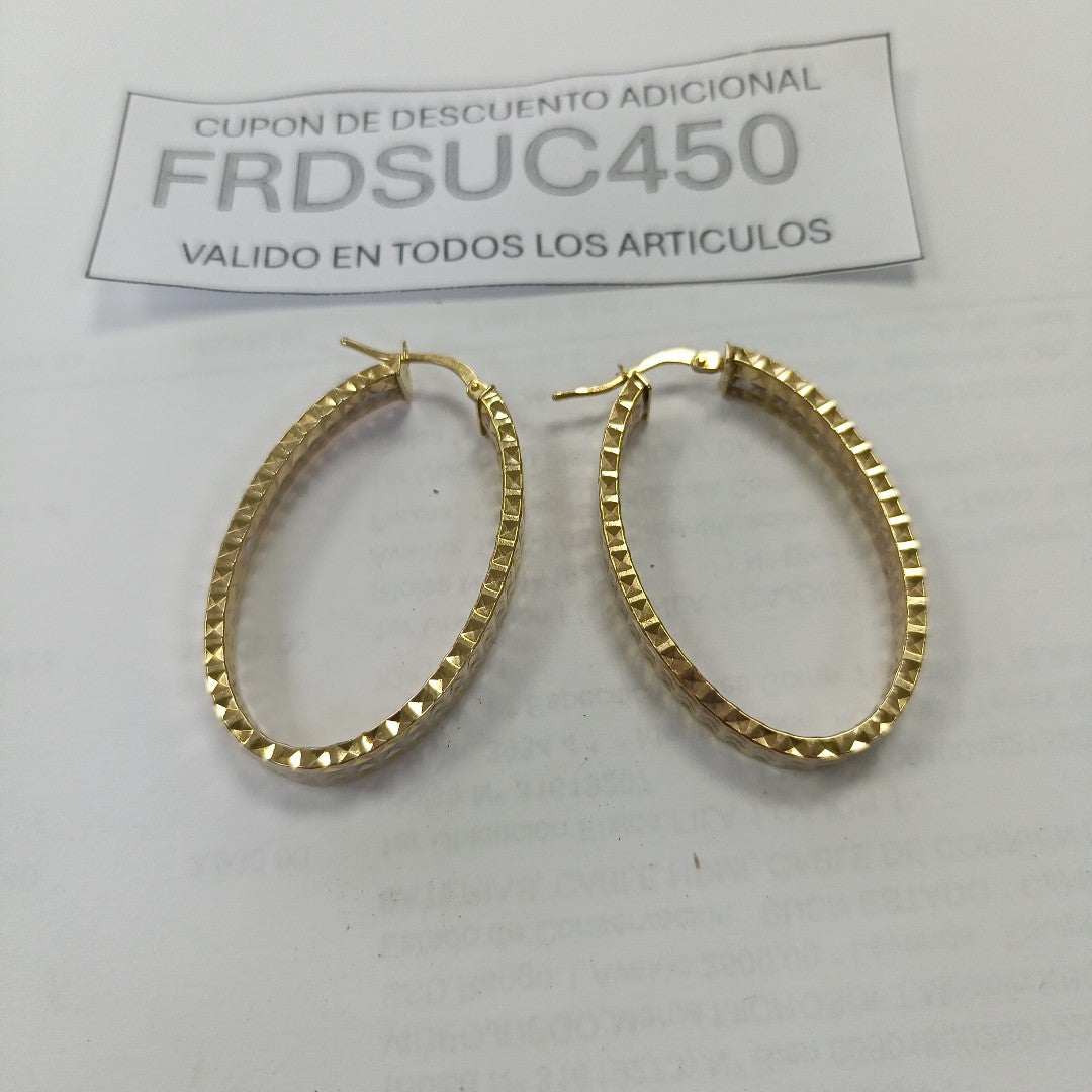 ARRACADAS PAR ORO 10 K 5.1 GRMS (SEMINUEVO)