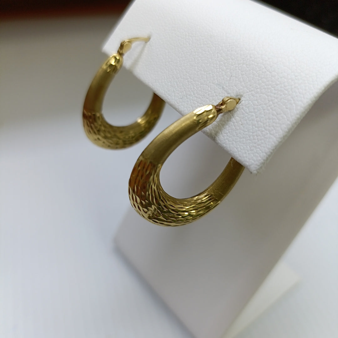 ARRACADAS PAR ORO 14 K 2,90 GRMS (SEMINUEVO)