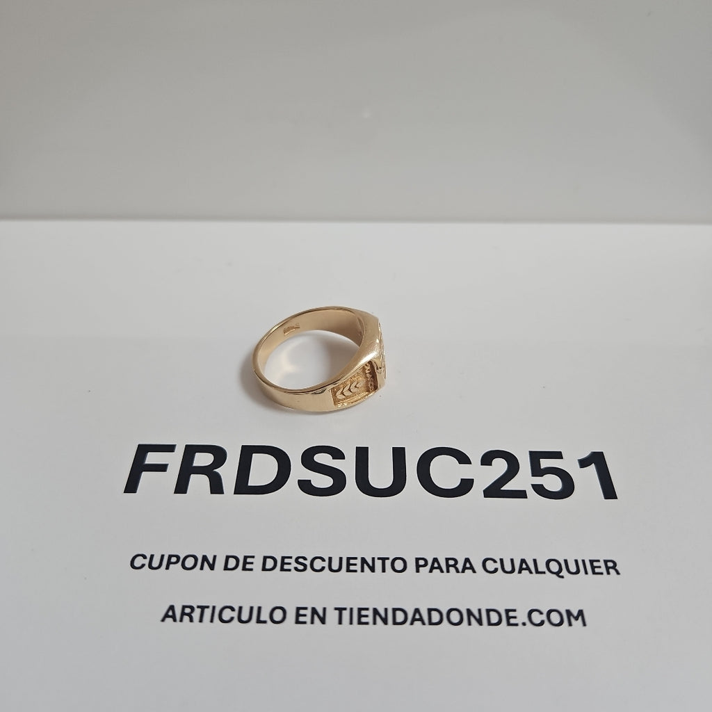 ANILLO CONMEMORATIVO ORO 14 K 12,80 GRMS (SEMINUEVO)