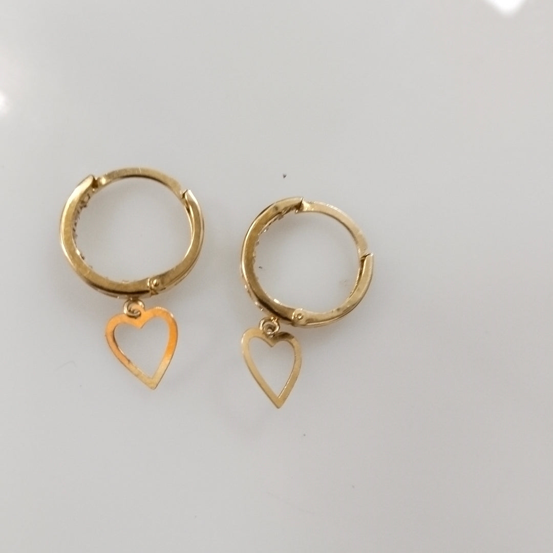 ARETES PAR ORO 10 K 1.3 GRMS (SEMINUEVO)