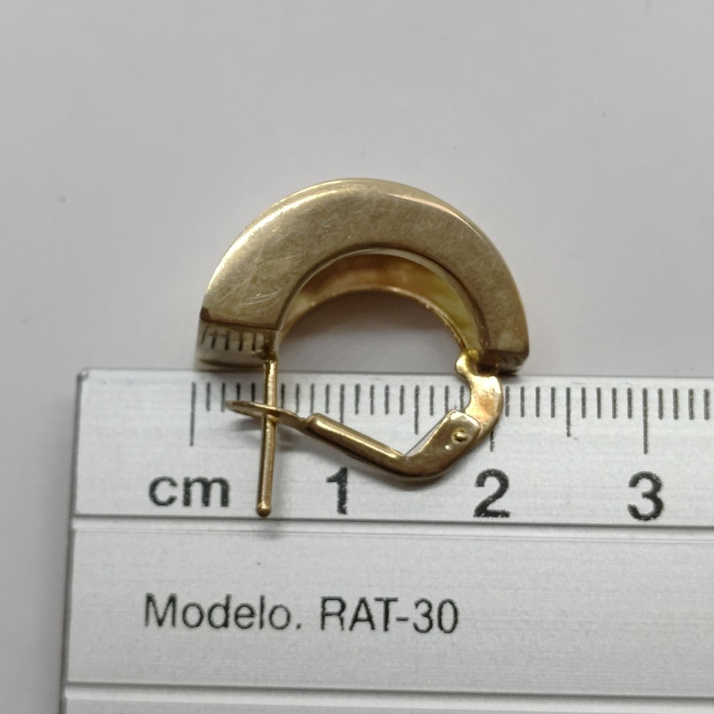 ARETES PAR ORO 14 K 6.4 GRMS (SEMINUEVO)