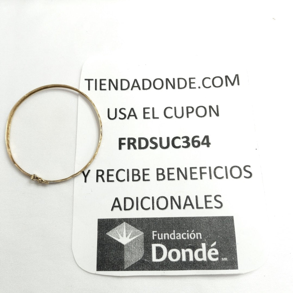 PULSERA RIGIDA ORO 14 K 3,10 GRMS (SEMINUEVO)