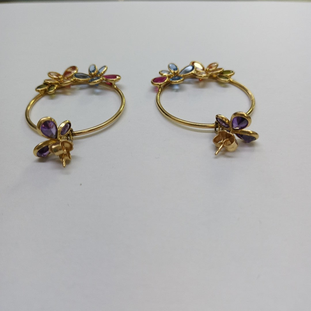 ARRACADAS PAR ORO 14 K 9.2 GRMS (SEMINUEVO)