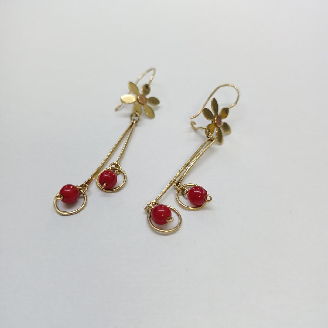 ARETES PAR ORO 14 K 3,60 GRMS (SEMINUEVO)