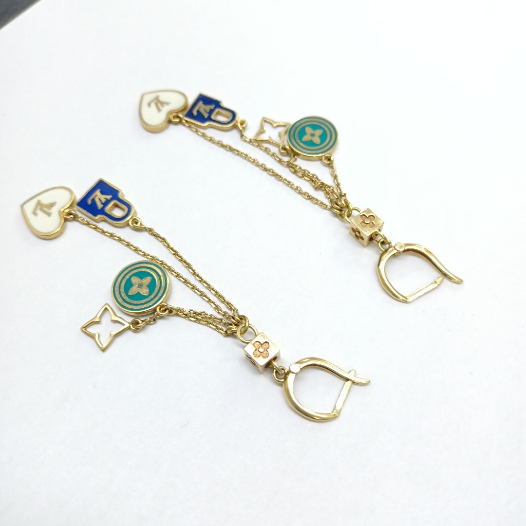 ARETES PAR ORO 14 K 12.7 GRMS (SEMINUEVO)