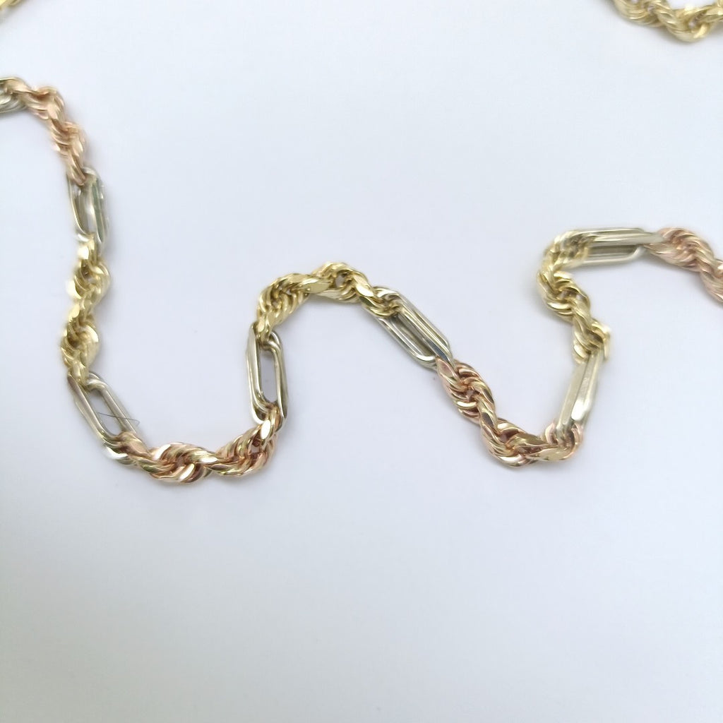CADENA ORO COMBINADO 14 K 18.5 GRMS (SEMINUEVO)