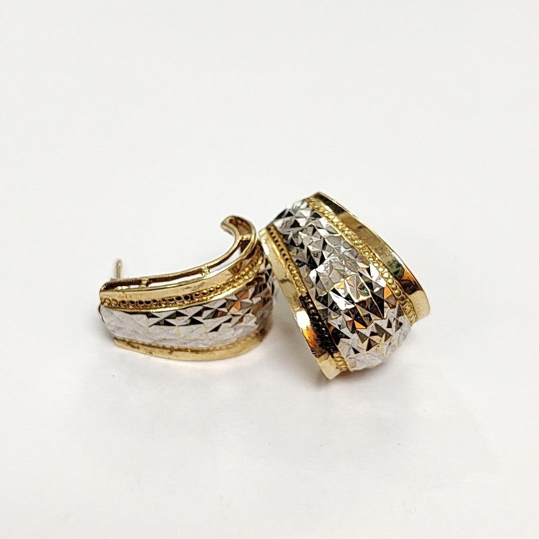 ARETES PAR ORO 14 K 3.7 GRMS (SEMINUEVO)