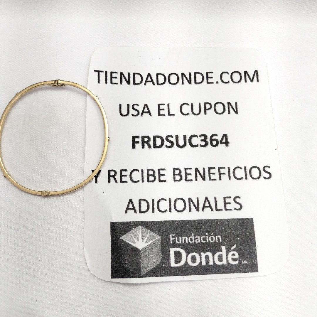 PULSERA RIGIDA ORO 14 K 3,20 GRMS (SEMINUEVO)