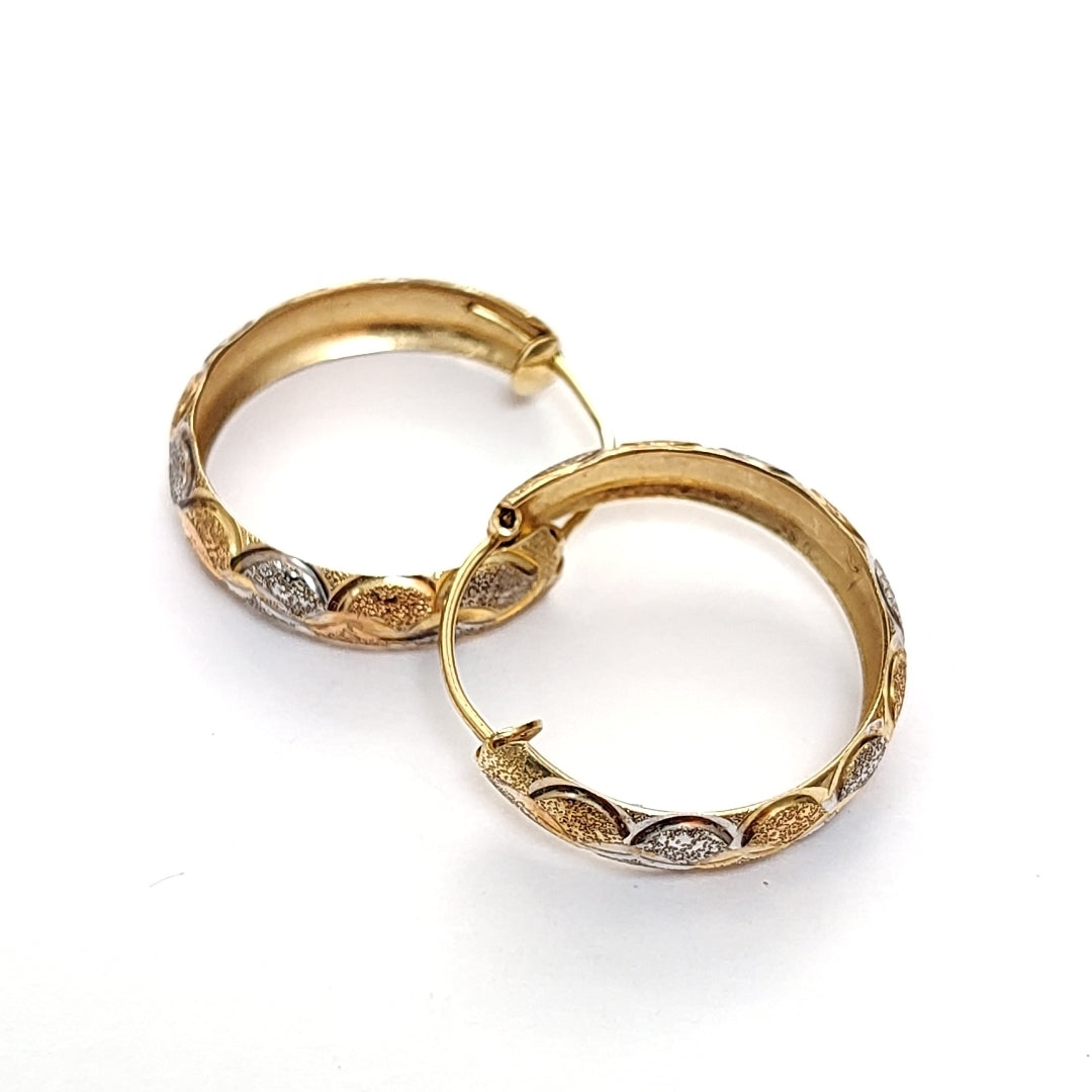 ARRACADAS PAR ORO 14 K 2.8 GRMS (SEMINUEVO)