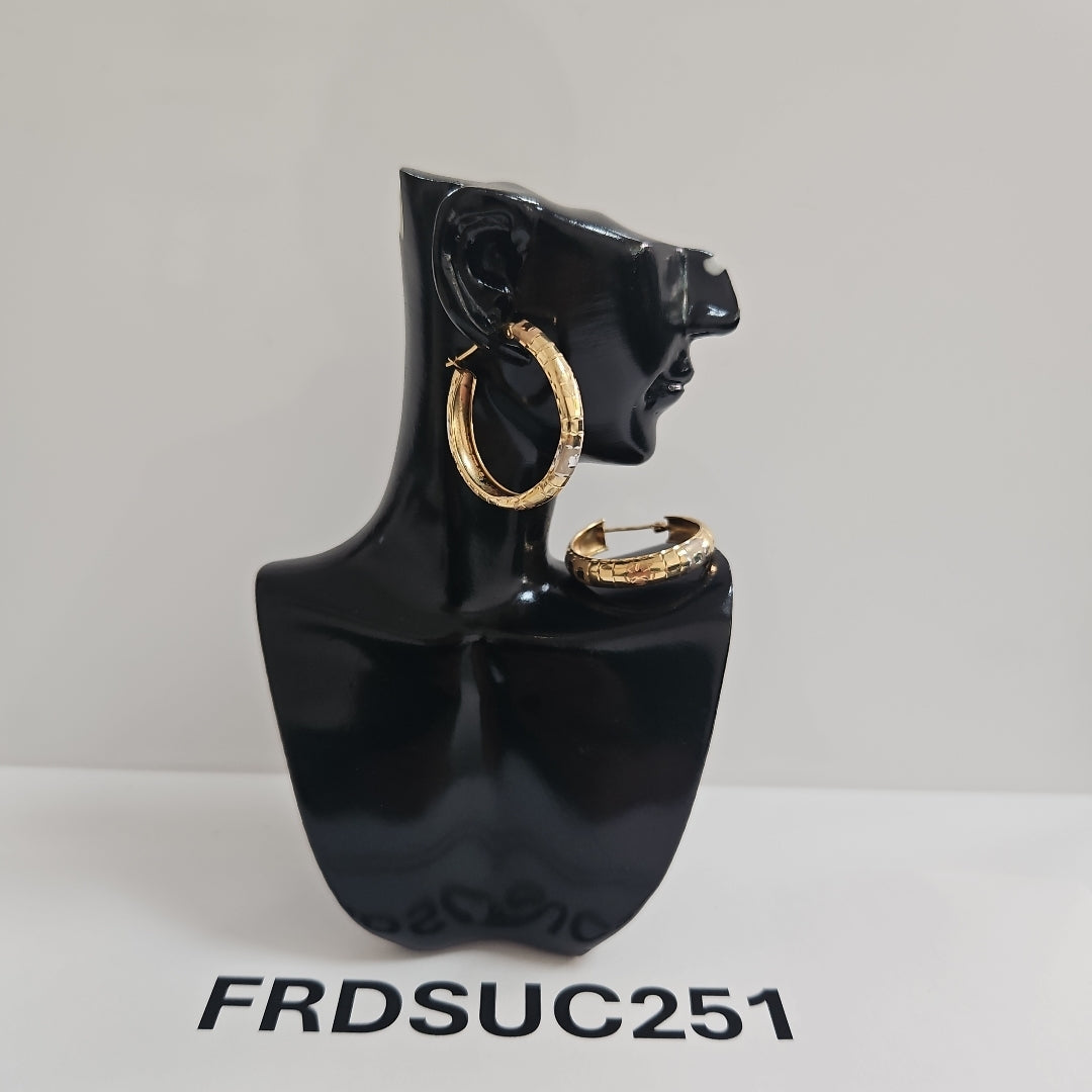 ARRACADAS PAR ORO 14 K 2,40 GRMS (SEMINUEVO)